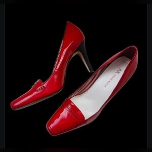 Anne Klein Glossy Red Heels